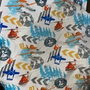 3 piece Disney Planes Fire & Rescue Sheet Set Twin Pillowcase Flat & Fitted